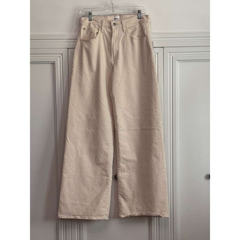 Hudson Ecru Jolene Wide Leg Jeans 28 - Picture 2 of 7